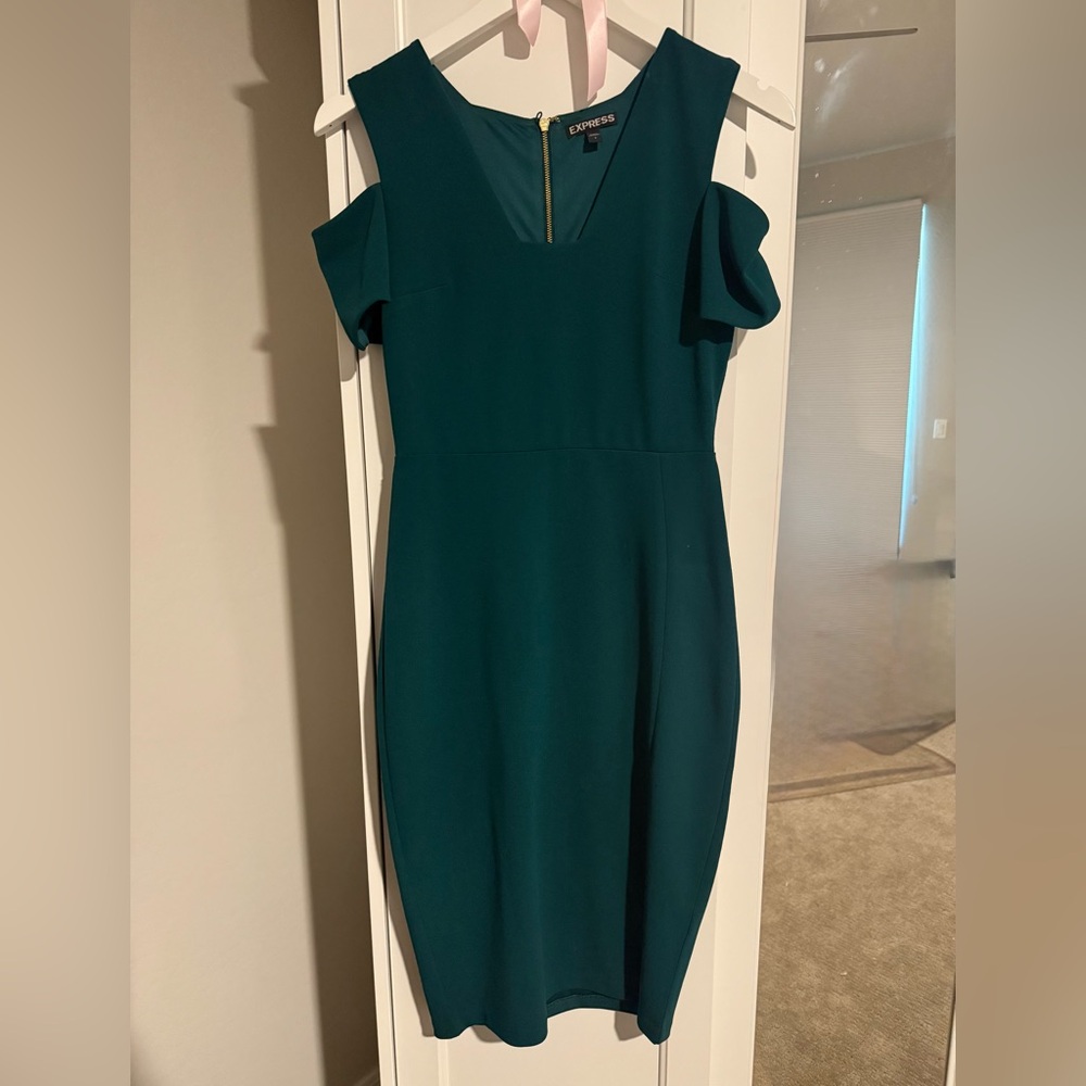 Express Teal Mini Dress
